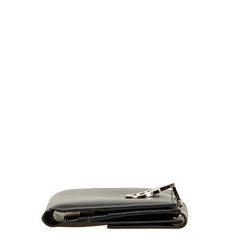 サルヴァトーレフェラガモ ガンチーニ 二つ折り財布 ブラック レザー レディース Salvatore Ferragamo 【中古】