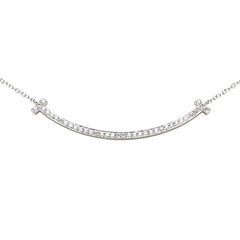 K18WG ホワイトゴールド ダイヤ0.36ct ライン ネックレス レディース 【中古】