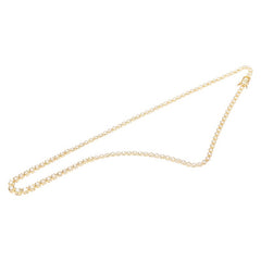 K18YG イエローゴールド ダイヤ2.00ct テニスチェーン ネックレス レディース 【中古】