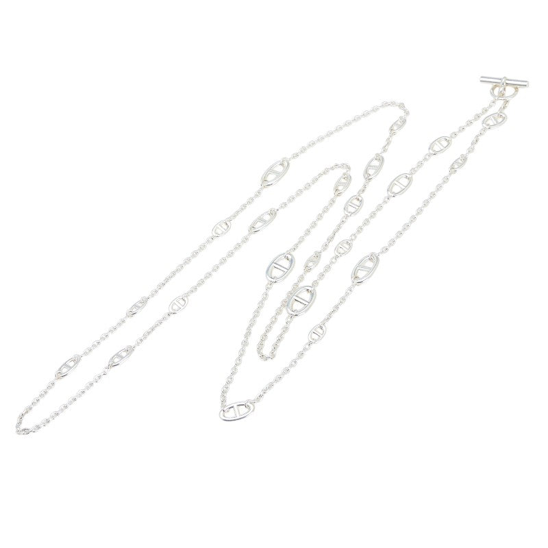 エルメス シェーヌダンクル ファランドール160 ロングネックレス SV925 シルバー レディース HERMES 【中古】