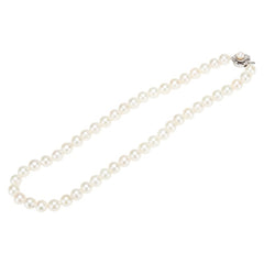 SV シルバー アコヤパール8~8.5mm ネックレス レディース 【中古】