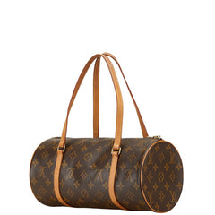 ルイ ヴィトン モノグラム パピヨン30 ハンドバッグ M51385 ブラウン PVC レザー レディース LOUIS VUITTON 【中古】