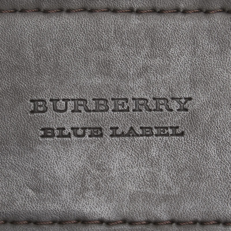 バーバリー ブルーレーベル ベルト ブラウン レザー レディース BURBERRY 【中古】
