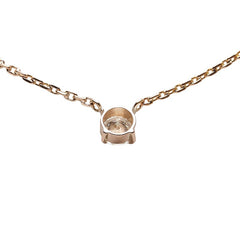 K18YG イエローゴールド ダイヤ0.85ct プチ チェーン ペンダントネックレス レディース 【中古】