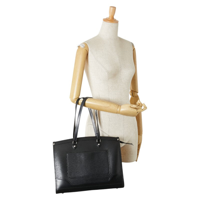 ルイ ヴィトン エピ マドレーヌGM ハンドバッグ トートバッグ M59342 ブラック レザー レディース LOUIS VUITTON 【中古】