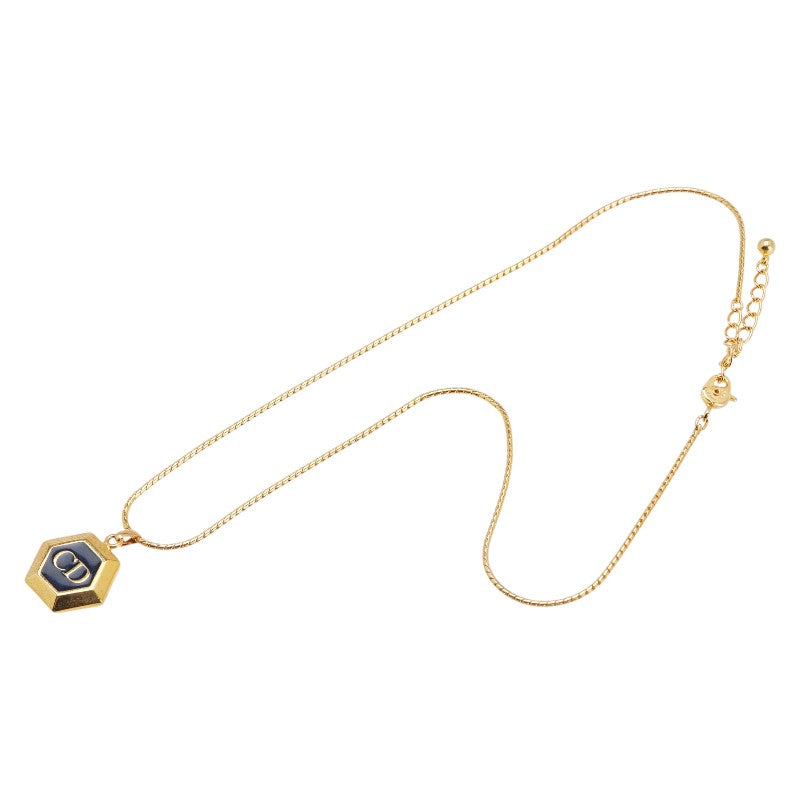 ディオール CDロゴ ネックレス ゴールド メッキ レディース Dior 【中古】