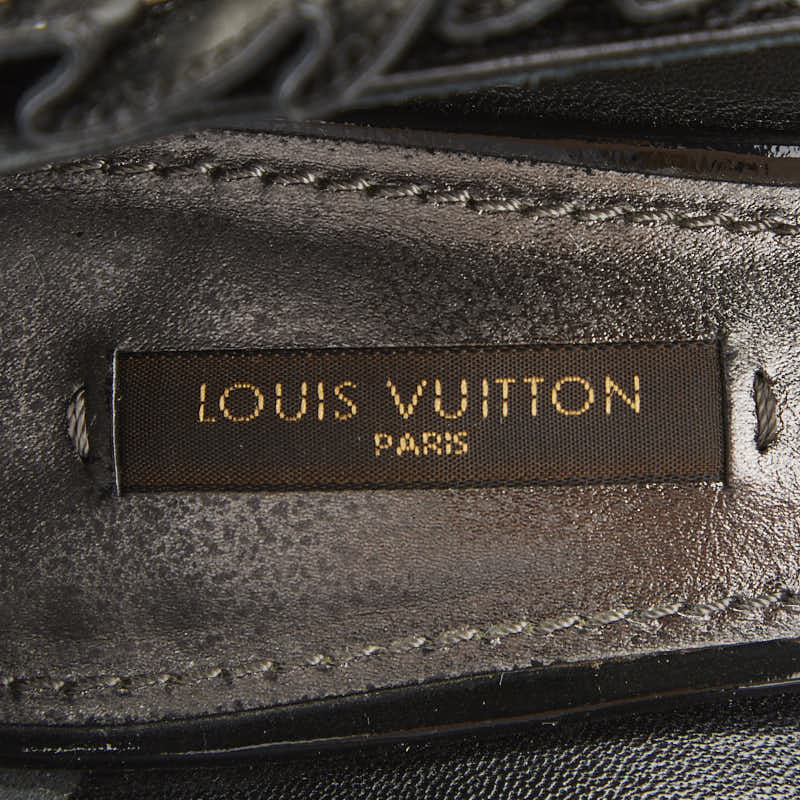 ルイ ヴィトン LVチェーン パンプス サイズ：36 BR0078 ブラック レザー レディース LOUIS VUITTON 【中古】