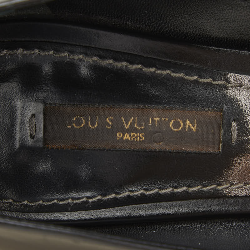 ルイ ヴィトン モノグラム フラワー ラウンドトゥ パンプス サイズ：36 NL0028 ブラック レザー レディース LOUIS VUITTON 【中古】