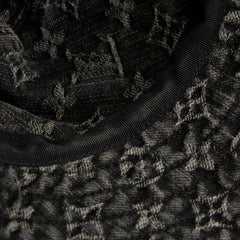 ルイ ヴィトン モノグラムデニム シャポーモノグラム バケットハット サイズ：L N80207 ブラック コットン レディース LOUIS VUITTON 【中古】