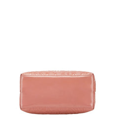 アルマーニエクスチェンジ エンボスロゴ ハンドバッグ ショルダーバッグ 2WAY ピンク エナメル レザー レディース ARMANI EXCHANGE 【中古】