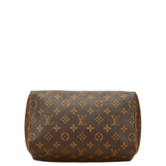 ルイ ヴィトン モノグラム スピーディ25 ミニボストンバッグ ハンドバッグ M41528 ブラウン PVC レザー レディース LOUIS VUITTON 【中古】