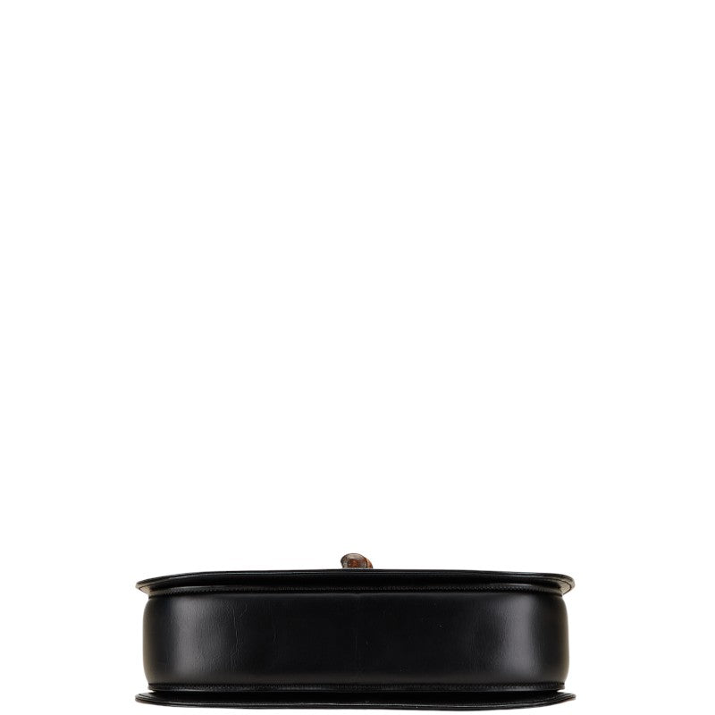 グッチ バンブー ハンドバッグ ショルダーバッグ 2WAY 000 1951 ブラック ブラウン レザー レディース GUCCI 【中古】