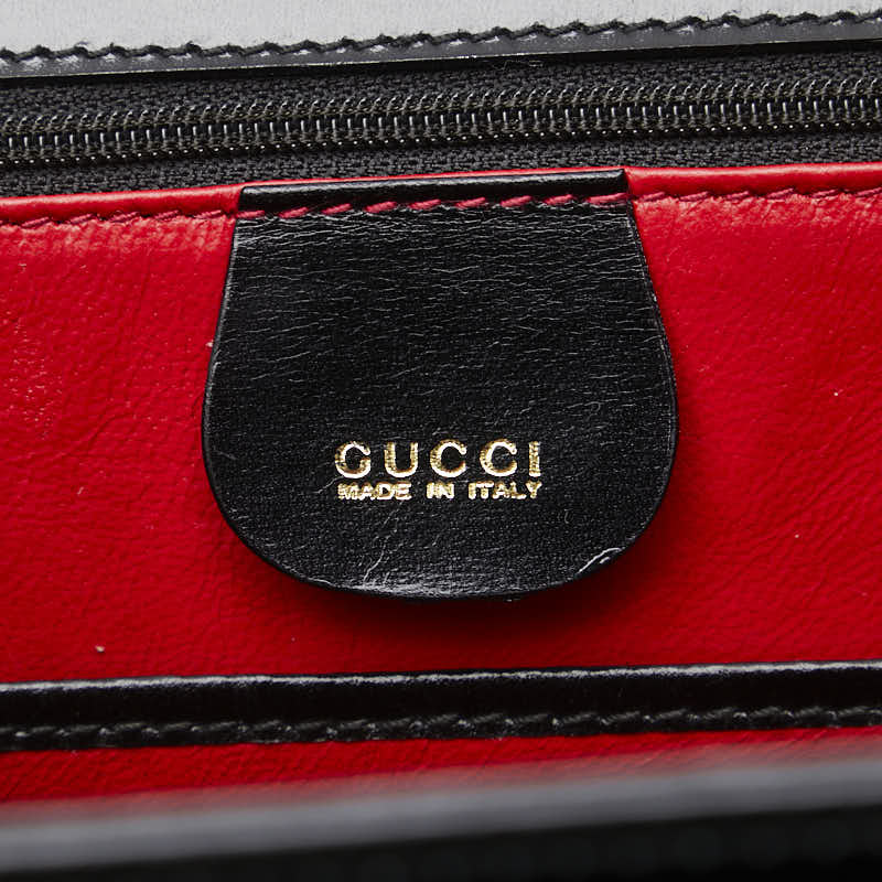 グッチ バンブー ハンドバッグ ショルダーバッグ 2WAY 000 1364 ブラック ブラウン レザー レディース GUCCI 【中古】