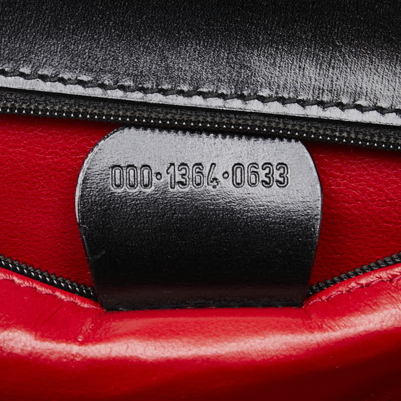 グッチ バンブー ハンドバッグ ショルダーバッグ 2WAY 000 1364 ブラック ブラウン レザー レディース GUCCI 【中古】
