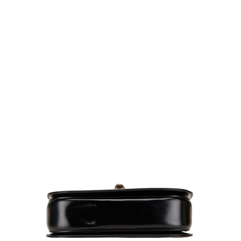 グッチ バンブー ハンドバッグ ショルダーバッグ 2WAY 000 1364 ブラック ブラウン レザー レディース GUCCI 【中古】