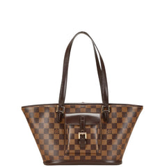 ルイ ヴィトン ダミエ マノスク トートバッグ N51121 ブラウン PVC レザー レディース LOUIS VUITTON 【中古】
