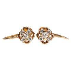 K18YG イエローゴールド ダイヤ0.2ct イヤリング レディース 【中古】