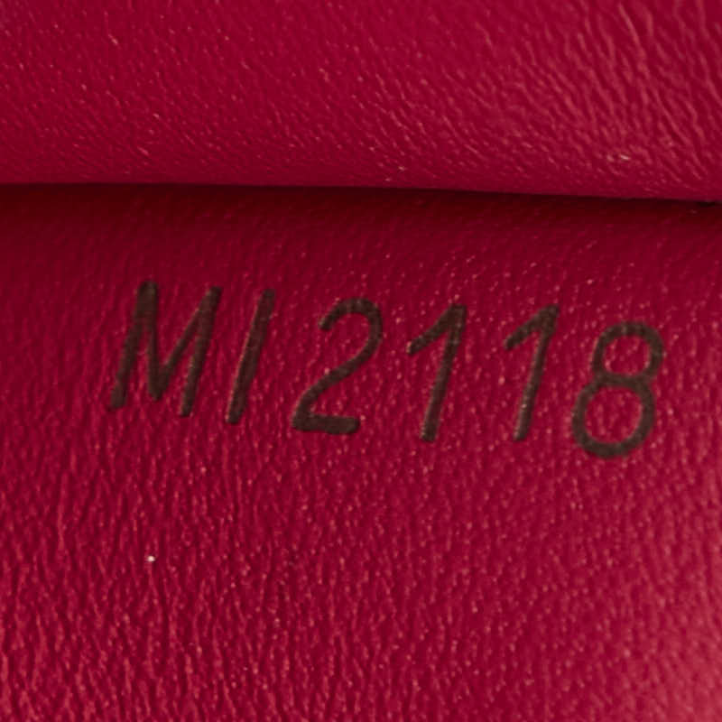 ルイ ヴィトン ポルトフォイユ カプシーヌ コンパクト 三つ折り財布 M62157 ノワール ホットピンク ブラック レザー レディース LOUIS VUITTON 【中古】