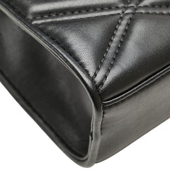 マイケルコース セレナ キルティング チェーン ショルダーバッグ 35S2GNRL2U ブラック フェイクレザー Michael Kors 【中古】