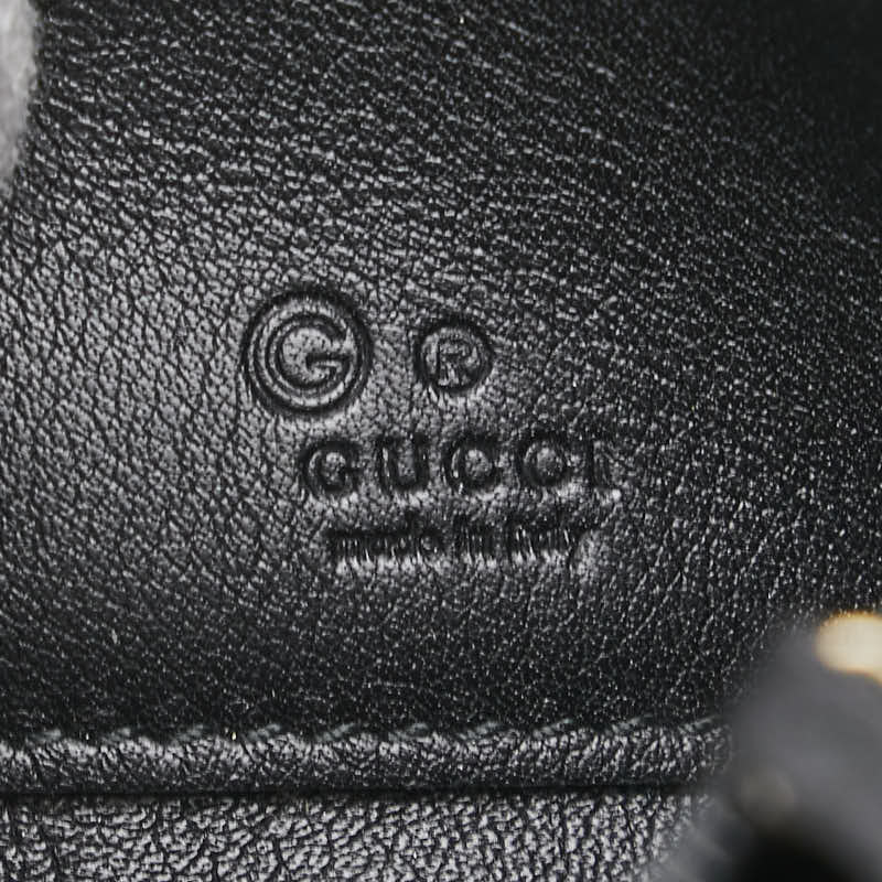 グッチ グッチシマ 長財布 L字ファスナー 332747 ブラック レザー レディース GUCCI 【中古】