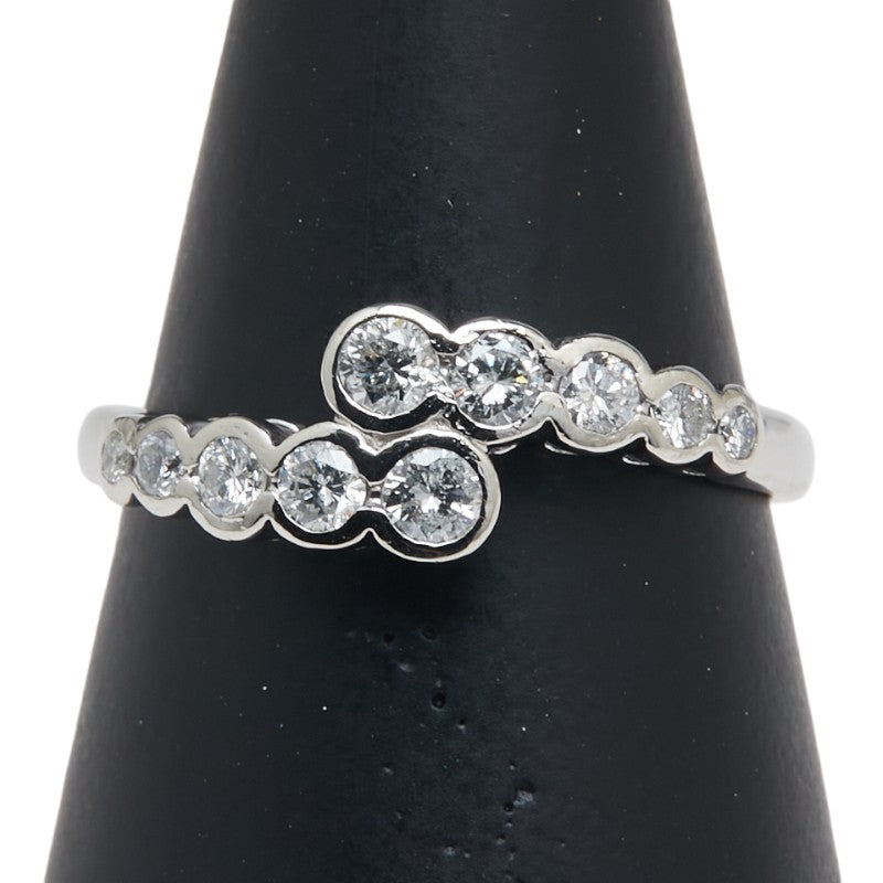 Pt900 プラチナ ダイヤ0.50ct リング 指輪 レディース 15.5号 【中古】