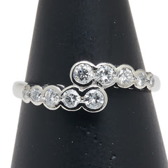 Pt900 プラチナ ダイヤ0.50ct リング 指輪 レディース 15.5号 【中古】