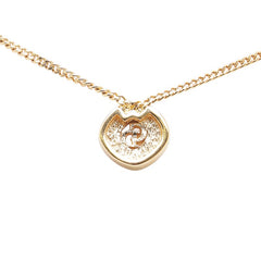 ディオール CDロゴ ラインストーン ネックレス ゴールド メッキ レディース Dior 【中古】