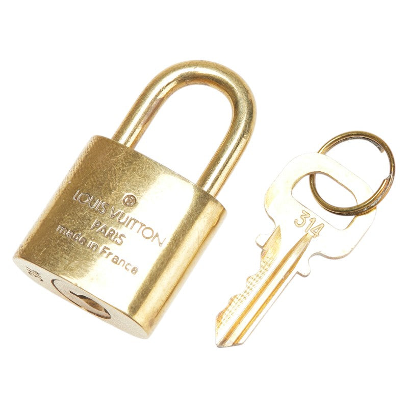 ルイ ヴィトン カデナ 南京錠 キー セット ゴールド メッキ レディース LOUIS VUITTON 【中古】