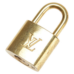 ルイ ヴィトン カデナ 南京錠 キー セット ゴールド メッキ レディース LOUIS VUITTON 【中古】