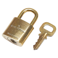 ルイ ヴィトン カデナ 南京錠 キー セット ゴールド メッキ レディース LOUIS VUITTON 【中古】