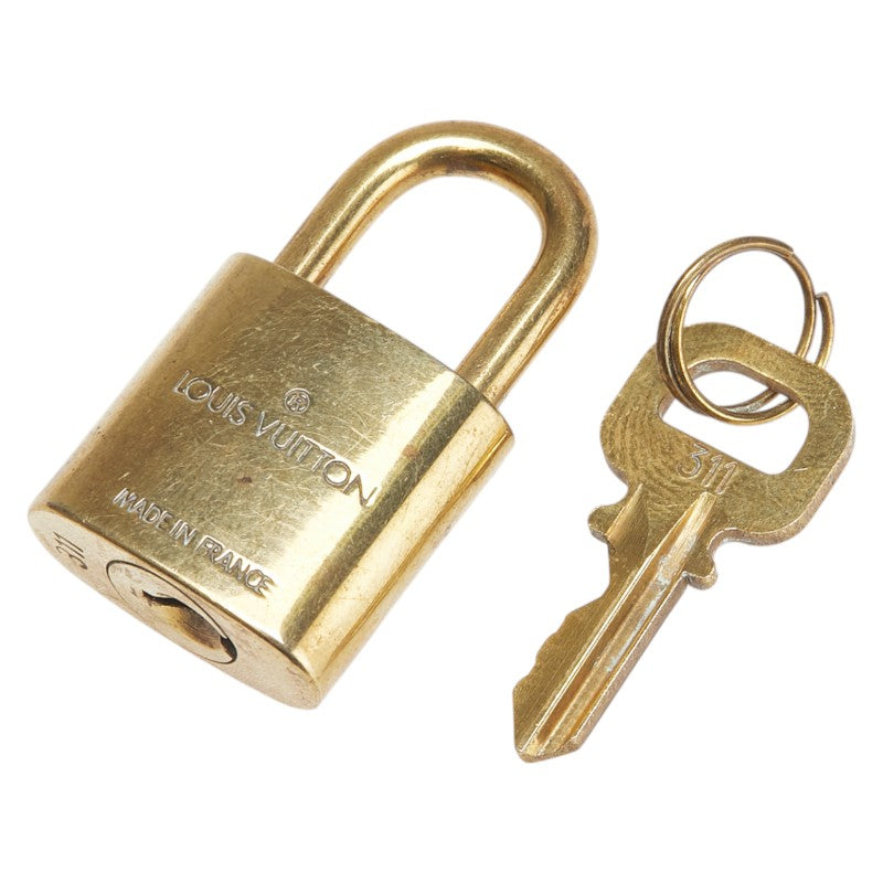 ルイ ヴィトン カデナ 南京錠 キー セット ゴールド メッキ レディース LOUIS VUITTON 【中古】