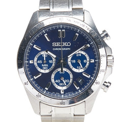 セイコー スピリット 腕時計 8T63-00D0 クオーツ ブルー文字盤 ステンレススチール メンズ SEIKO 【中古】