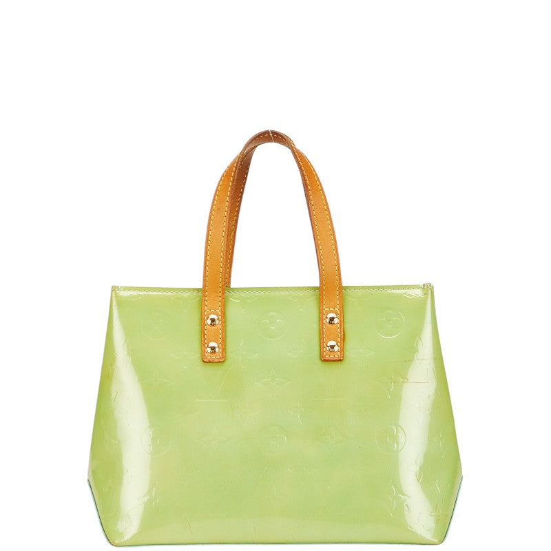 ルイ ヴィトン モノグラム ヴェルニ リードPM ハンドバッグ M91307 ペパーミント ブラウン パテントレザー レディース LOUIS VUITTON 【中古】