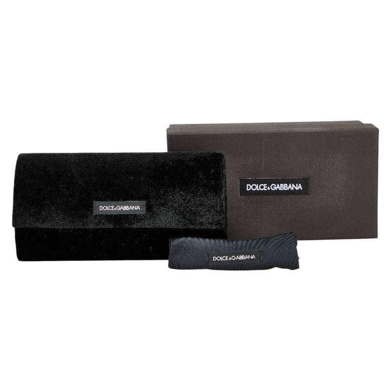 ドルチェアンドガッバーナ ラウンド 丸型 サングラス DG6105 グリーン ブラック ゴールド プラスチック レディース DOLCE&GABBANA 【中古】