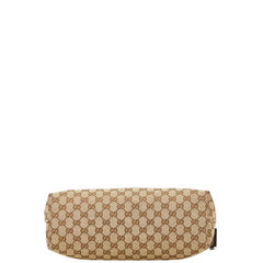 グッチ GGキャンバス シェリーライン 斜め掛け ショルダーバッグ 189751 ブラウン キャンバス レザー レディース GUCCI 【中古】