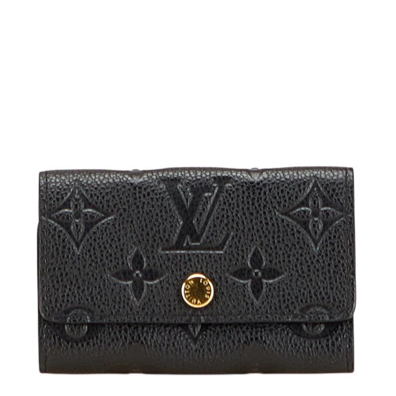 ルイ ヴィトン モノグラム アンプラント ミュルティクレ6 キーケース 6連 M64421 ノワール ブラック レザー レディース LOUIS VUITTON 【中古】