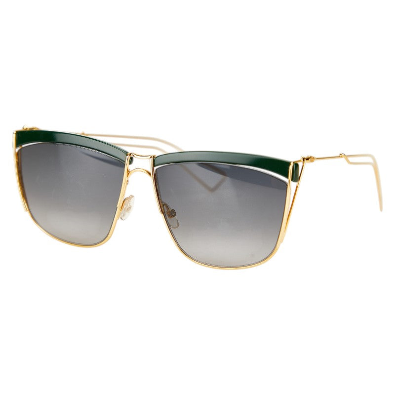 ディオール サングラス ゴールド グリーン プラスチック メッキ レディース Dior 【中古】