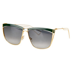 ディオール サングラス ゴールド グリーン プラスチック メッキ レディース Dior 【中古】