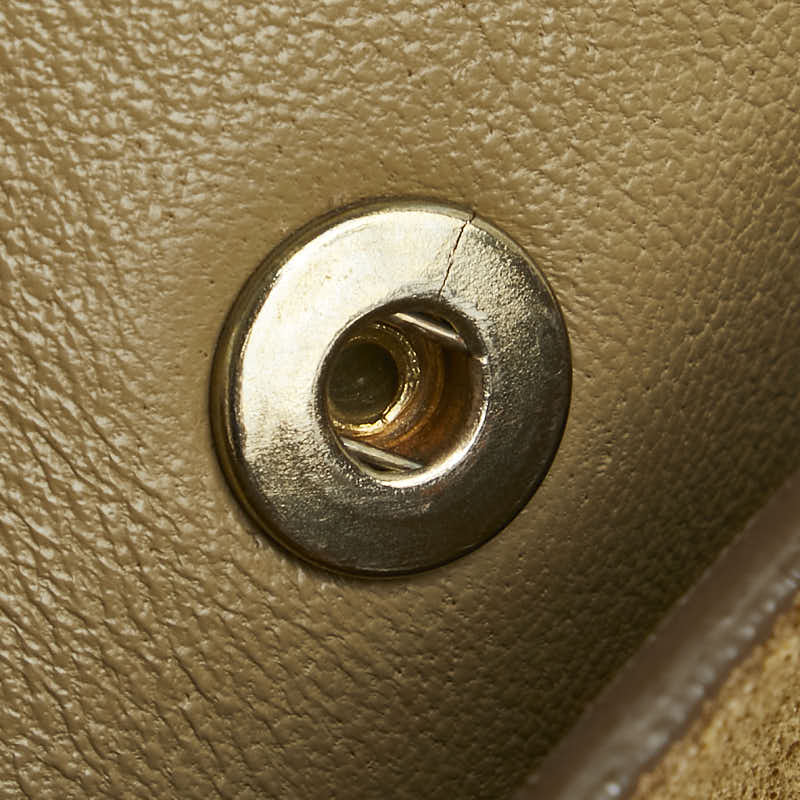 セリーヌ トラペーズ ハンドバッグ ショルダーバッグ 2WAY グレー ベージュ カーキ レザー スウェード レディース CELINE 【中古】