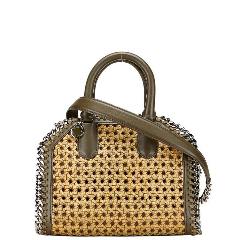 ステラマッカートニー ファラベラボックス ハンドバッグ チェーン ショルダーバッグ カーキ グリーン レザー レディース Stella McCartney 【中古】