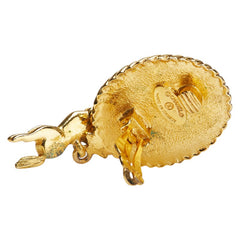 シャネル ココマーク 馬 モチーフ スイング イヤリング 片耳のみ ゴールド メッキ レディース CHANEL 【中古】