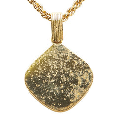 ディオール CDロゴ ラインストーン ひし形 モチーフ ネックレス ゴールド メッキ レディース Dior 【中古】