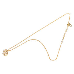 ディオール CDロゴ ラインストーン ネックレス ゴールド メッキ レディース Dior 【中古】