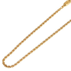 ディオール CDロゴプレート ネックレス ゴールド メッキ レディース Dior 【中古】