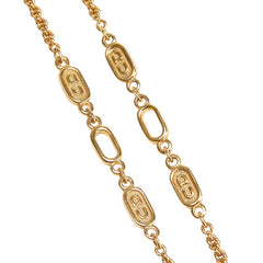 ディオール CDロゴプレート ネックレス ゴールド メッキ レディース Dior 【中古】