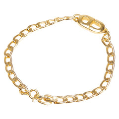 ディオール CDロゴ チェーン ブレスレット ゴールド メッキ レディース Dior 【中古】