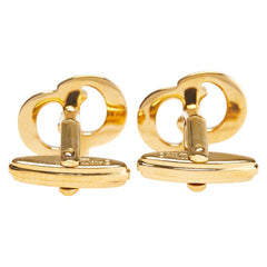 ディオール CDロゴ カフス ゴールド メッキ メンズ Dior 【中古】