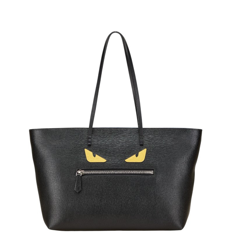 フェンディ バグズ モンスター ハンドバッグ トートバッグ 8BH185 ブラック イエロー レザー レディース FENDI 【中古】