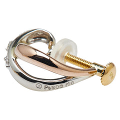 ヴァンドーム Pt900 プラチナ K18PG ピンクゴールド K18YG イエローゴールド/コンビ ダイヤ イヤリング レディース VANDOME 【中古】