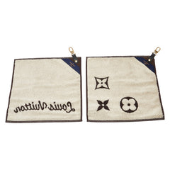 ルイ ヴィトン モノグラム ゴルフバッグ 付属品 ゴルフ タオル 2点セット M44714 ブラウン コットン レディース LOUIS VUITTON 【中古】